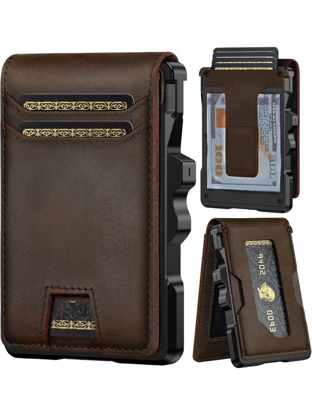 Slim RFID Leather Wallet for Men | Minimalist Design | Genuine Leather, Smart